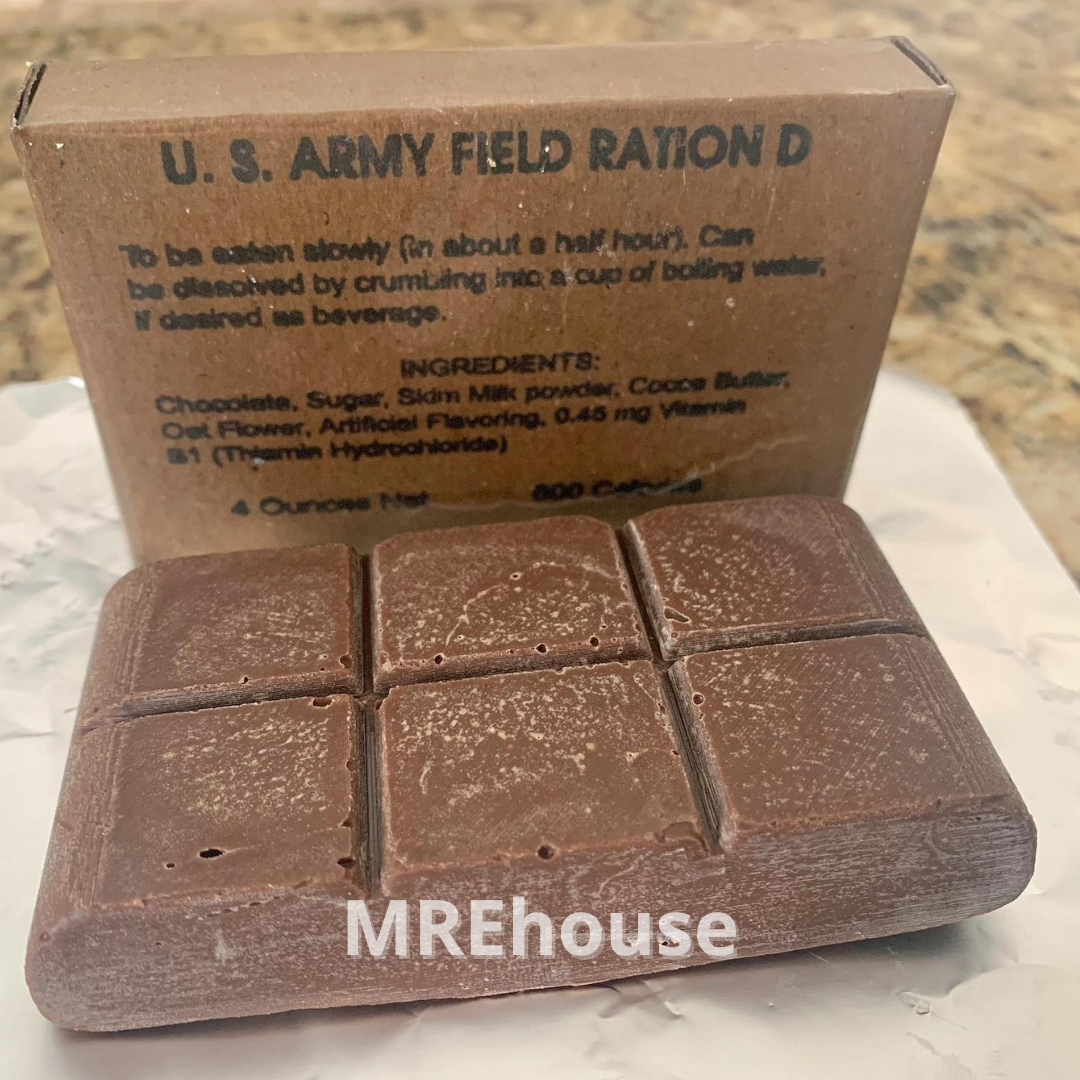 Fully edible reproduction of WWII US Army D Ration