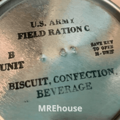 Fully edible reproduction of World War II C Ration B - MREhouse